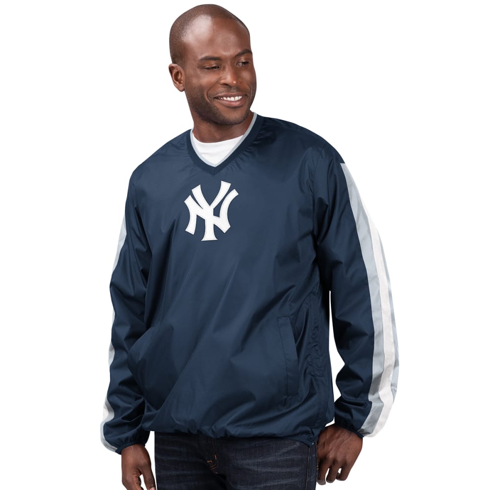 NEW YORK YANKEES Men's Kickoff V-Neck Pullover Jacket M