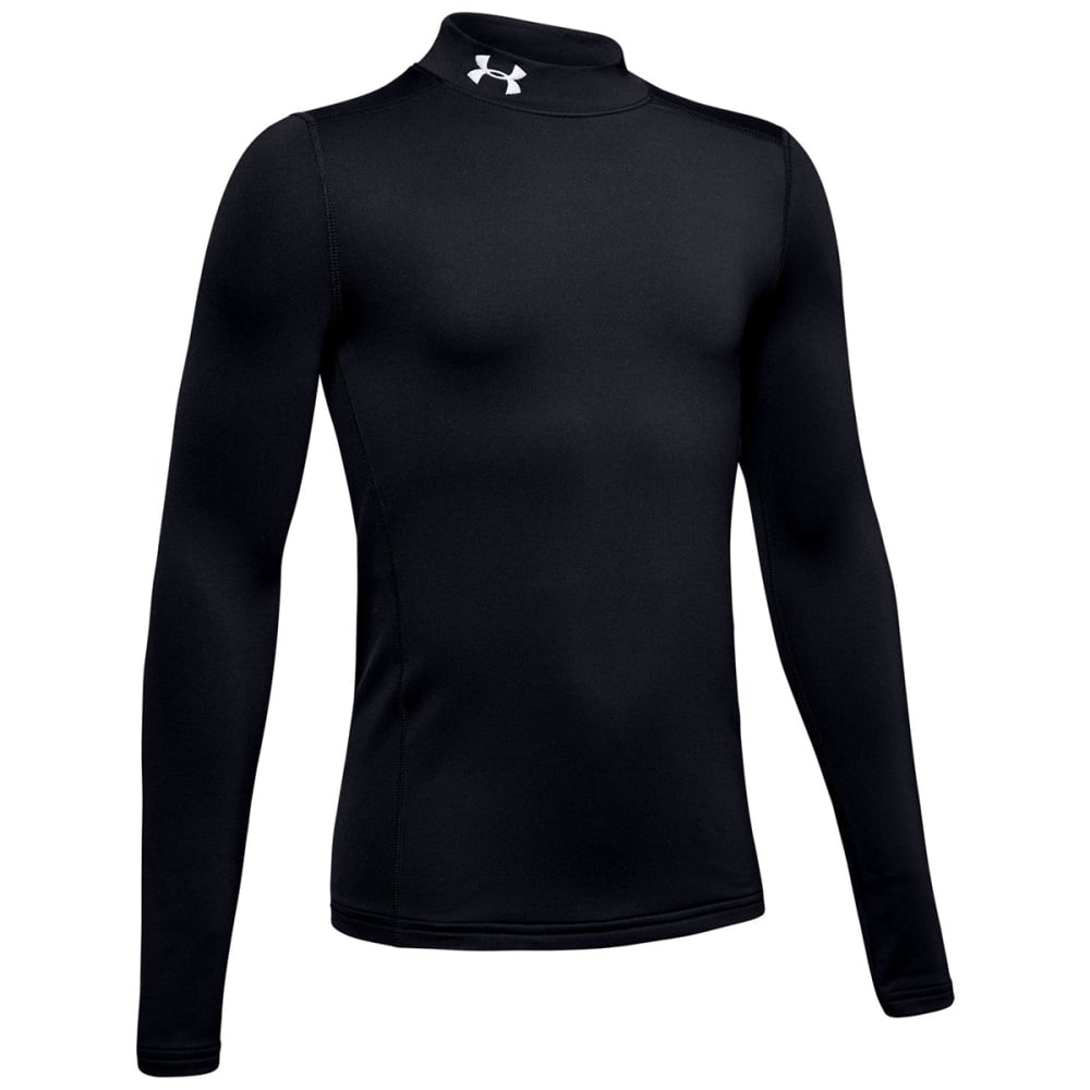 UNDER ARMOUR Boys' ColdGear Mock Long-Sleeve Shirt S