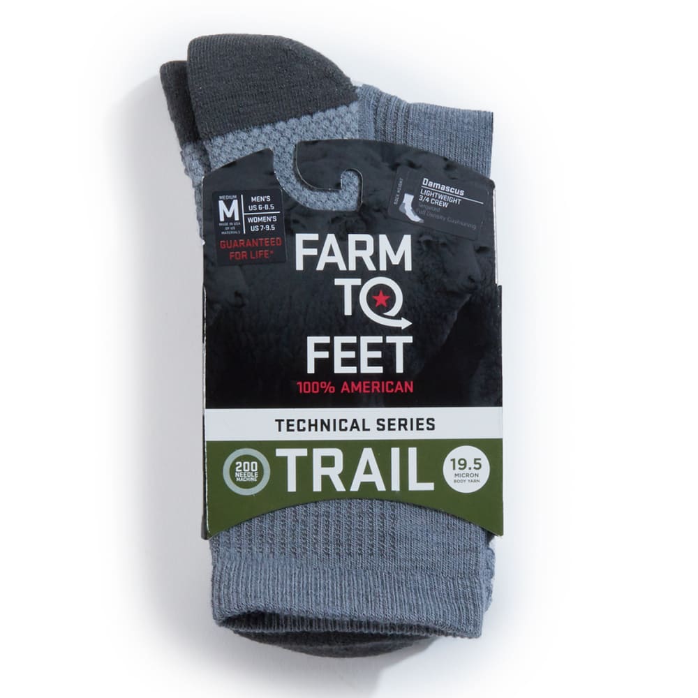 FARM TO FEET Women's Damascus 3/4 Crew Socks M