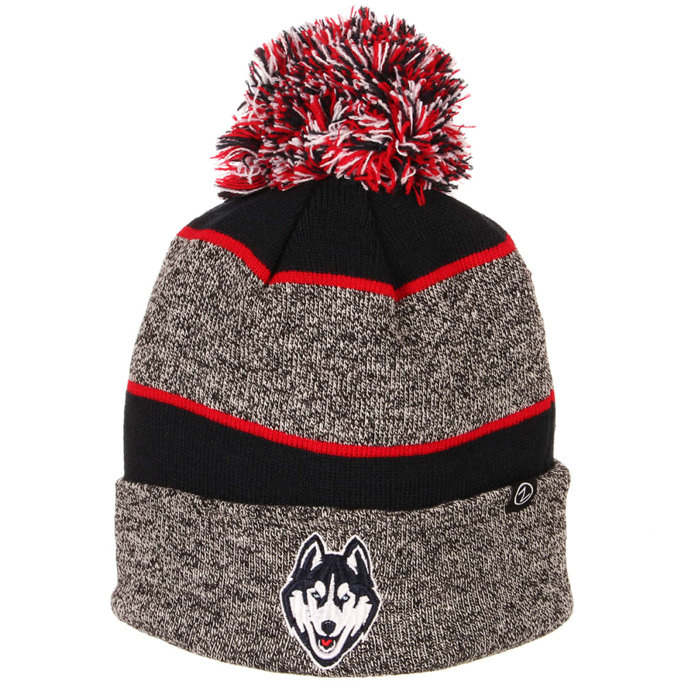 UCONN Huskies Zephyr Jackson Cuffed Knit Pom Beanie ONE SIZE