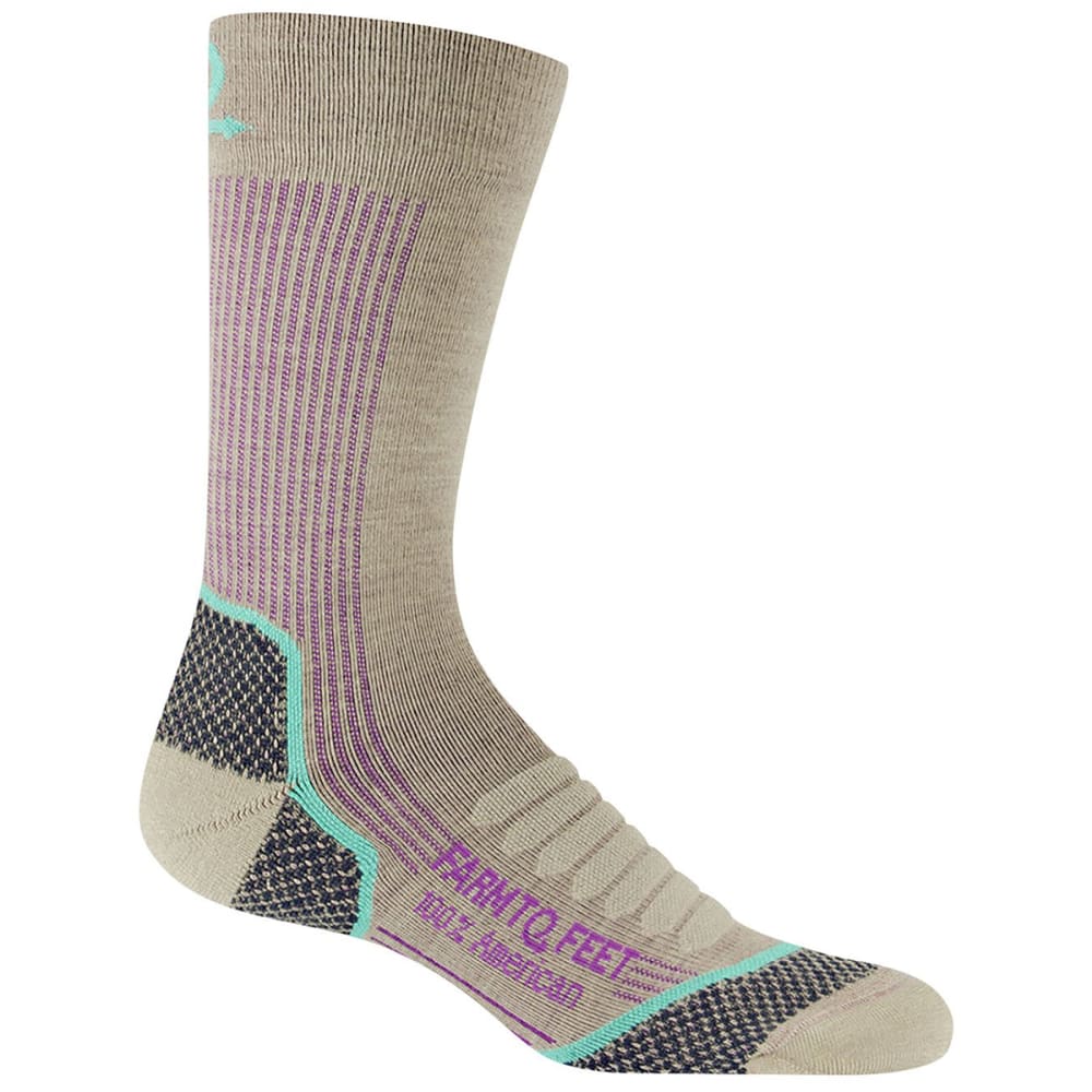 FARM TO FEET Women's Damascus Mid Weight Technical Crew Sock S