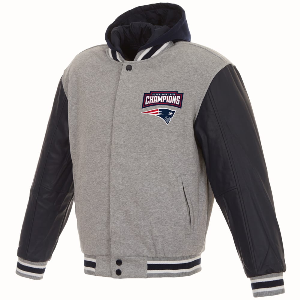 NEW ENGLAND PATRIOTS Men's Super Bowl LIII Champions Reversible Hooded ...