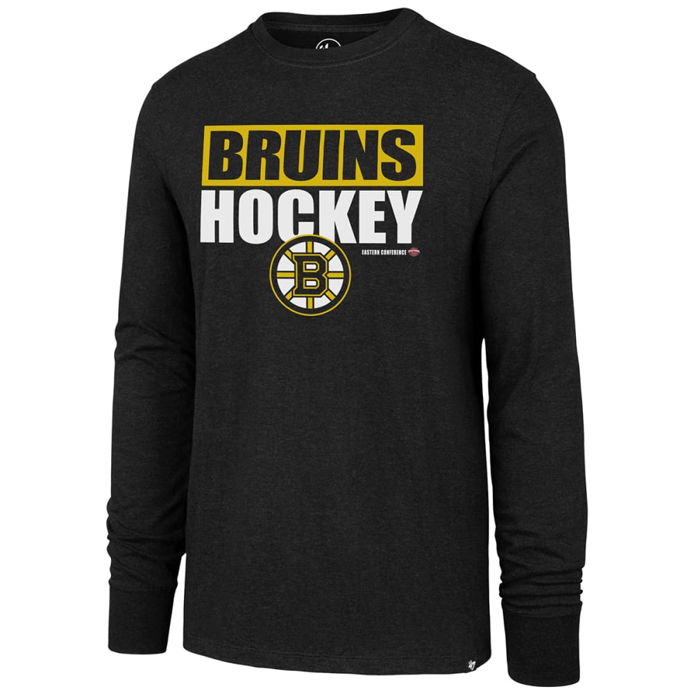 BOSTON BRUINS Men's Blockout Club Long-Sleeve Tee M