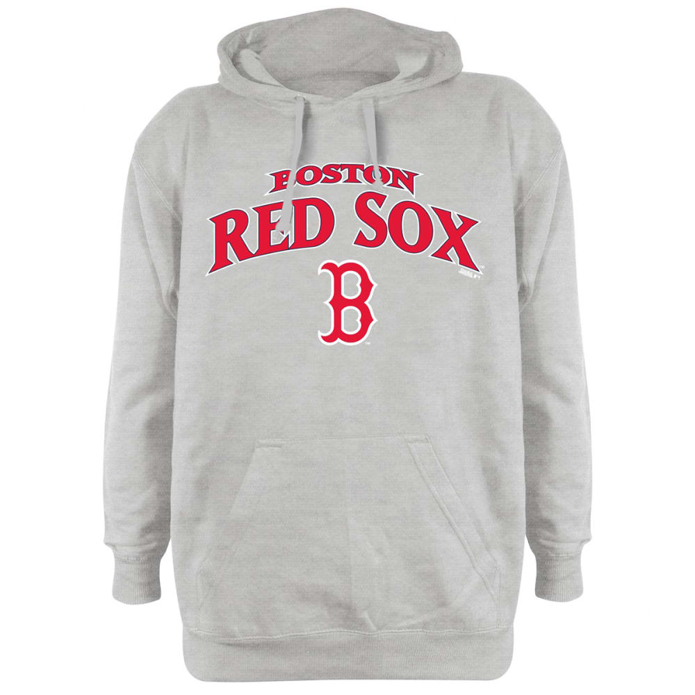 Stitches Men's Boston Red Sox Grey All Over Print Pullover Hoodie