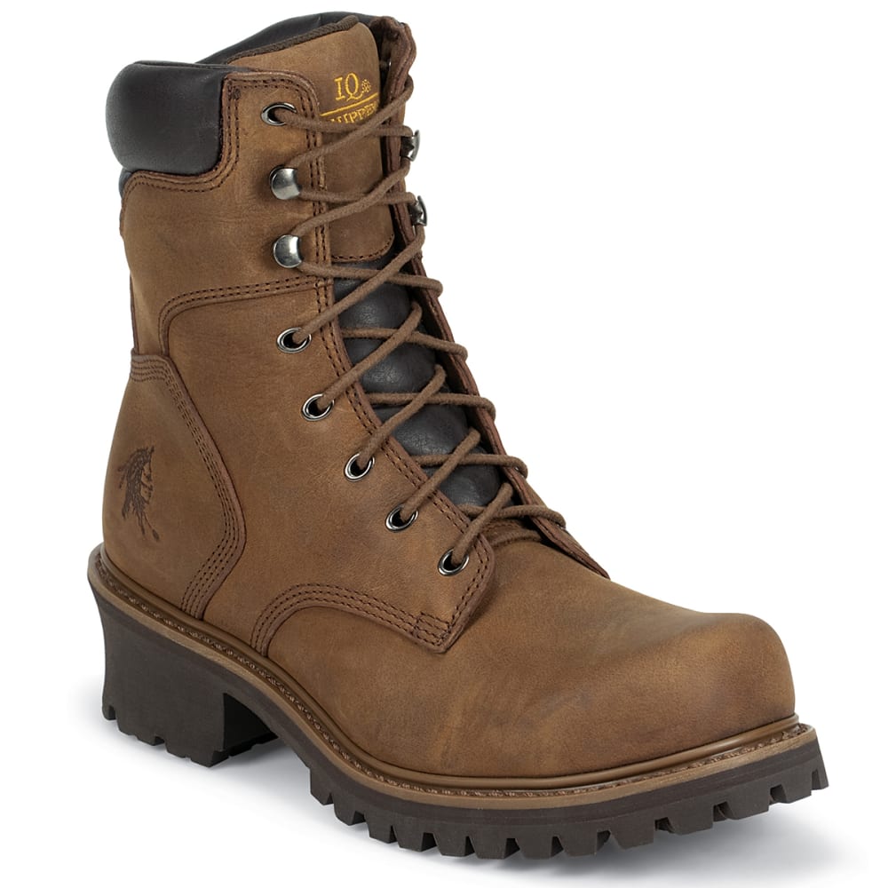 CHIPPEWA Men's Hador 8" Logger Boots, Wide 10