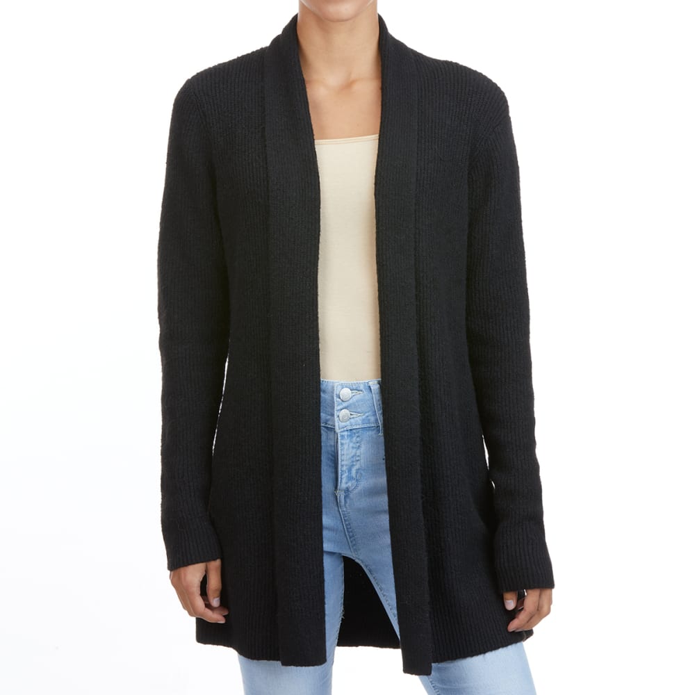 PINK ROSE Juniors' Mossy Foldover Placket Cardigan S
