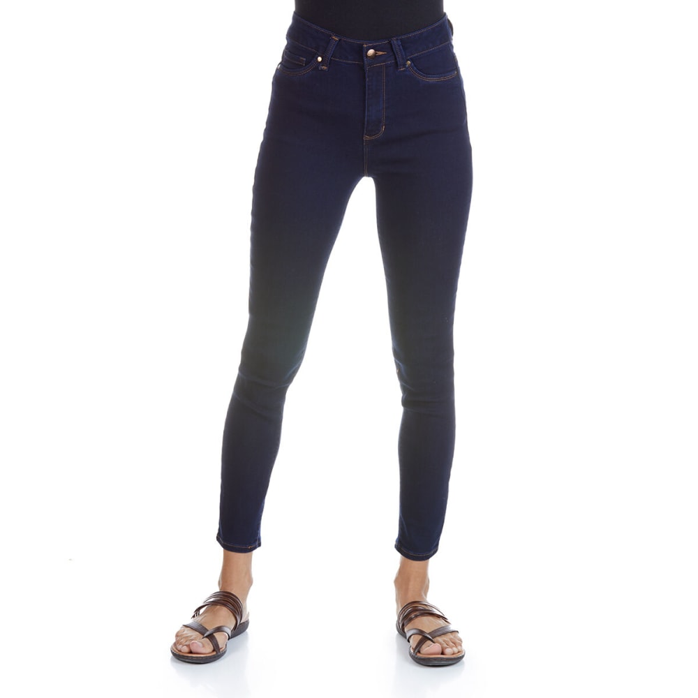 D JEANS Women's High Waist Muffin Cover Ankle Denim Jeans 4