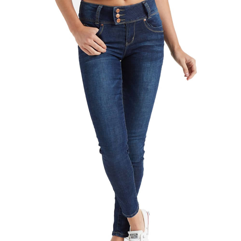 YMI Juniors' Wanna Betta Butt Extended Tab Waist Skinny Jeans - Bob’s ...