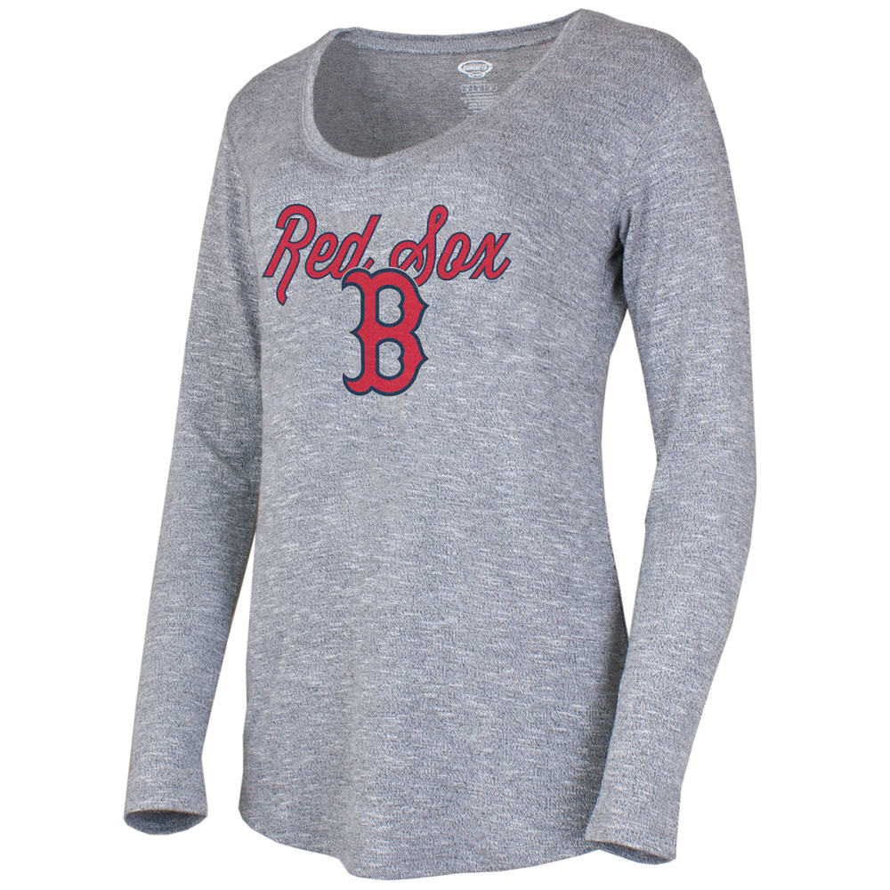 BOSTON RED SOX Women's Layover Long-Sleeve Top S