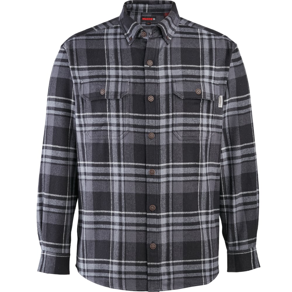 WOLVERINE Men's Long-Sleeve Glacier Flannel Shirt - Bob’s Stores