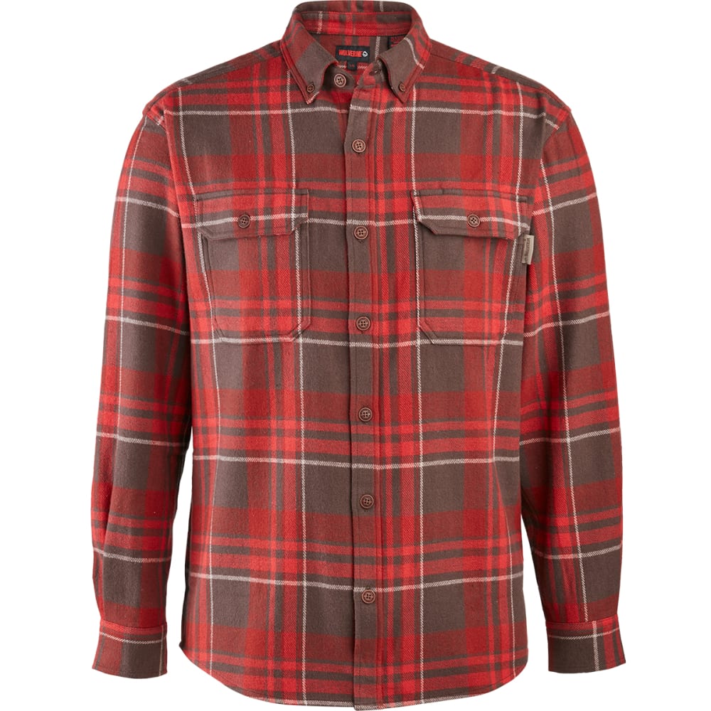 WOLVERINE Men's Long-Sleeve Glacier Flannel Shirt - Bob’s Stores