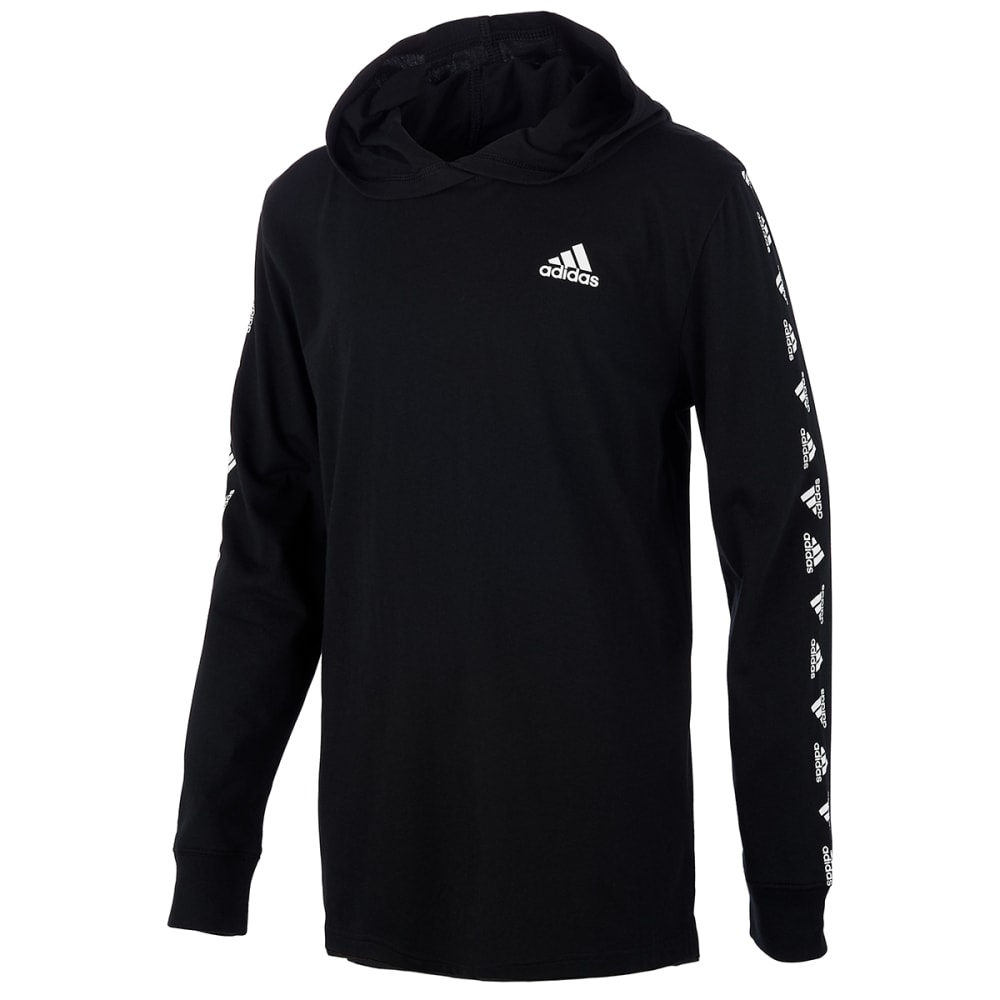 ADIDAS Boys' Brandmark Hooded Long-Sleeve Tee - Bob’s Stores