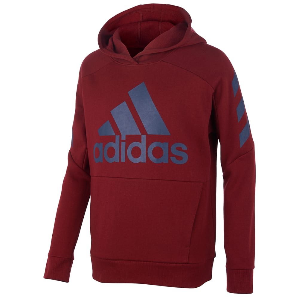 ADIDAS Boys' 8-20 Block Fleece Pullover Hoodie S