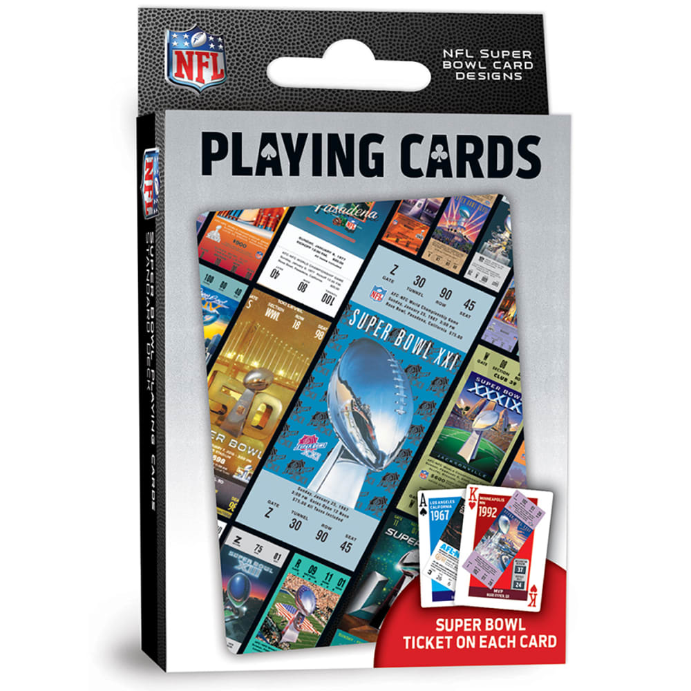 MASTERPIECES PUZZLE CO. NFL Superbowl Ticket Playing Cards NO SIZE