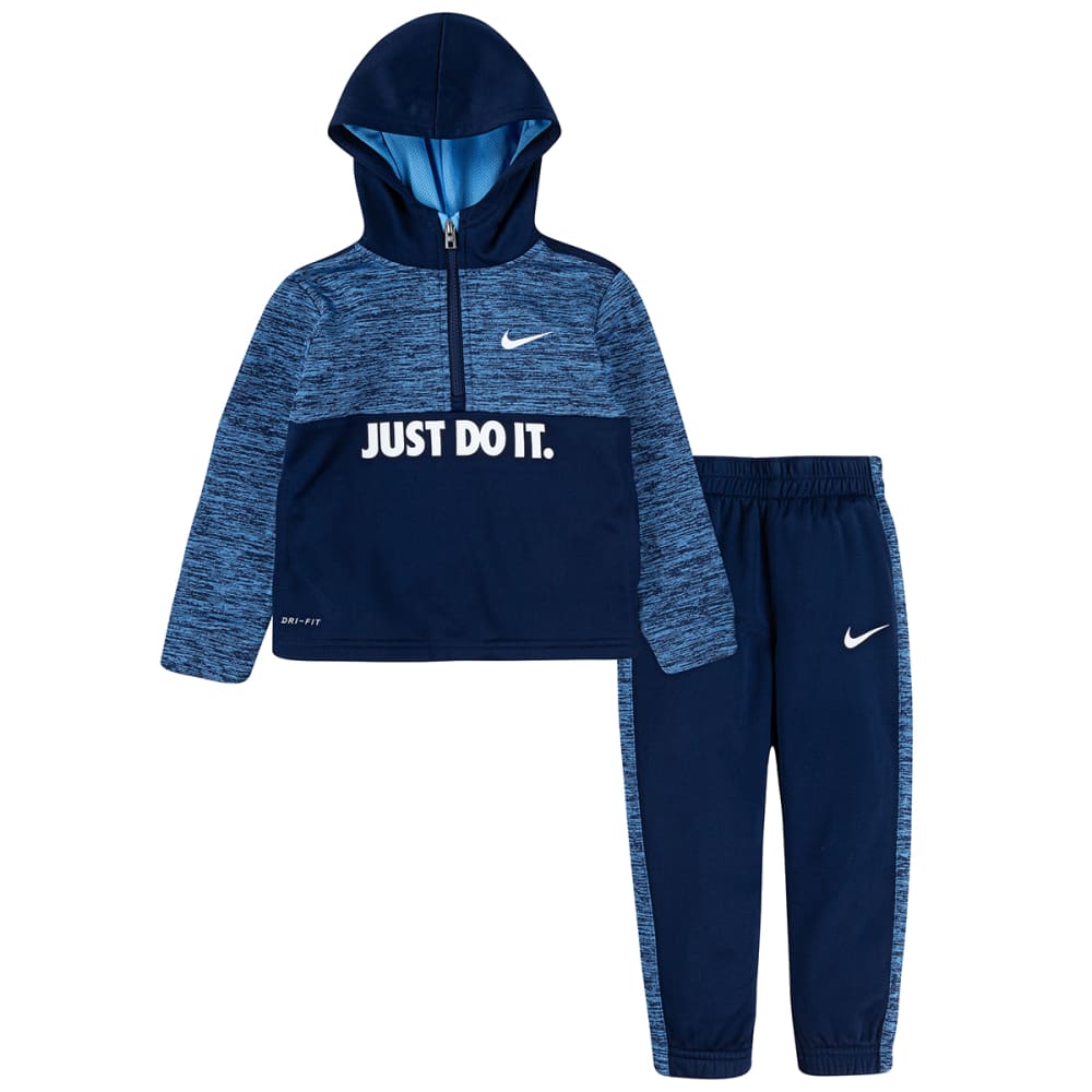 NIKE Boys' 4-7 Therma Fleece Half-Zip Hoodie/Jogger Set, 2 Piece 4