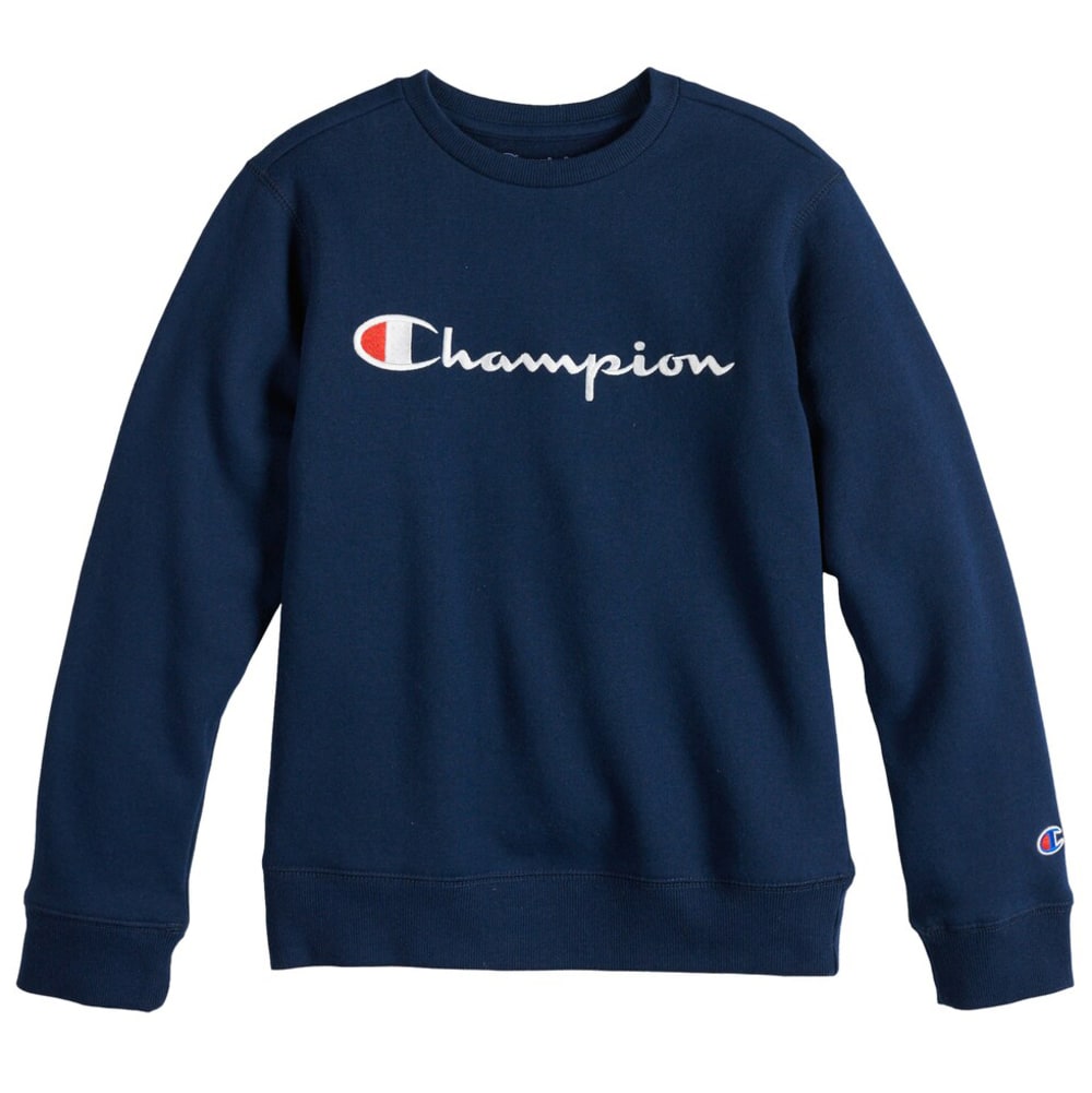CHAMPION Boys' Crew Logo Fleece S