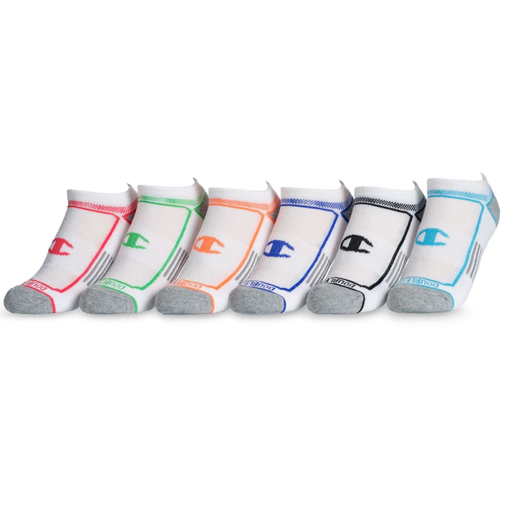 CHAMPION Women's No Show Socks, 6-Pack 9-11