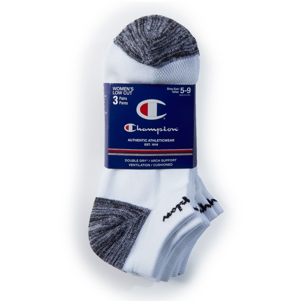 CHAMPION Women's Low Cut Double Dry Ankle Socks, 3 Pack - Bob’s Stores