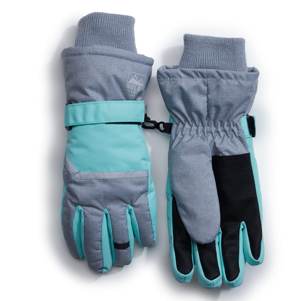 NOLAN Girls' Color-Blocked Winter Gloves S/M