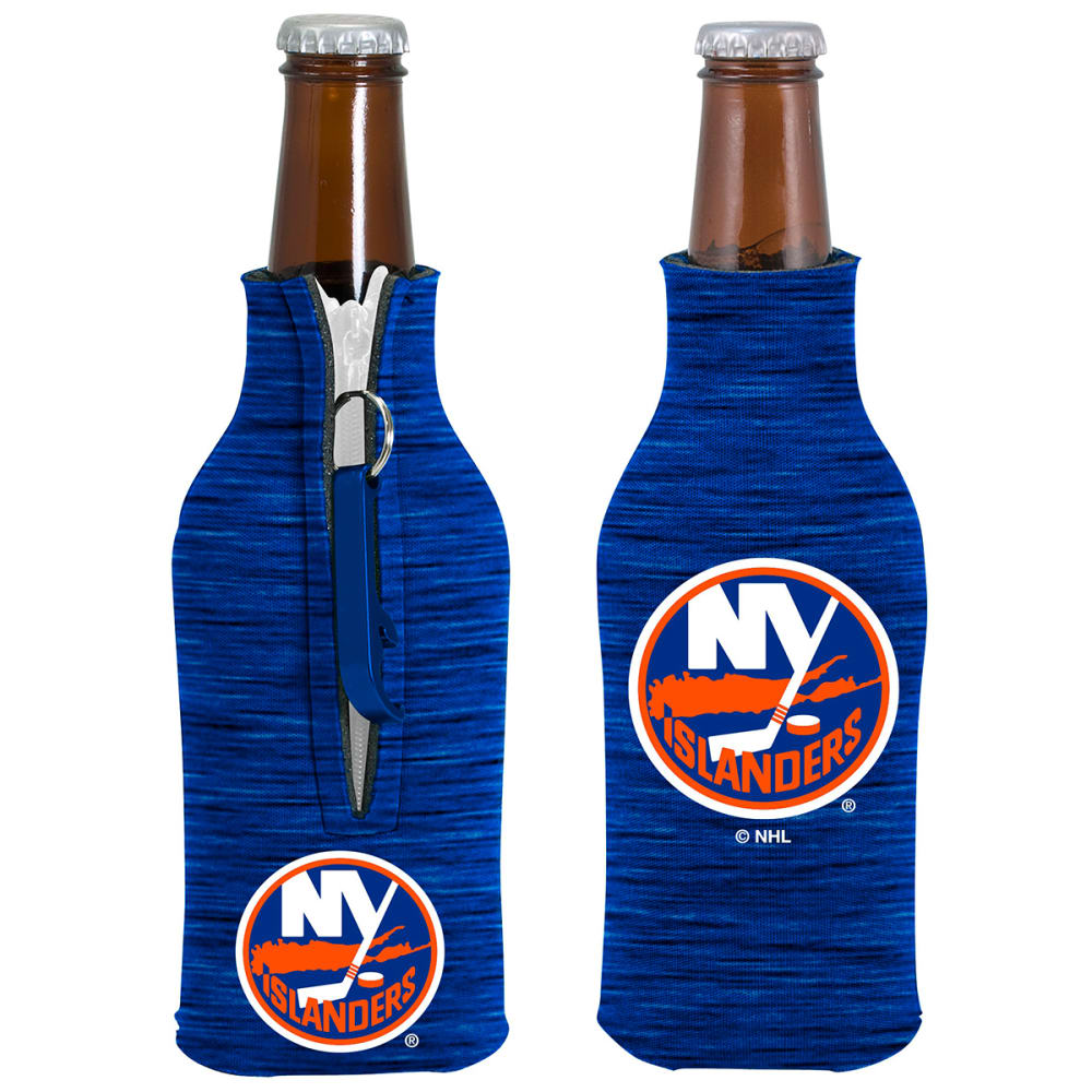 NEW YORK ISLANDERS Zippered Bottle Coolie w/ Opener ONE SIZE