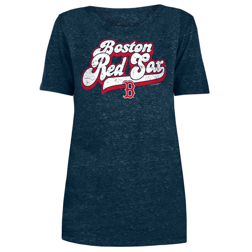 BOSTON RED SOX Women's Tri-Blend Scoop Neck Short-Sleeve Tee S