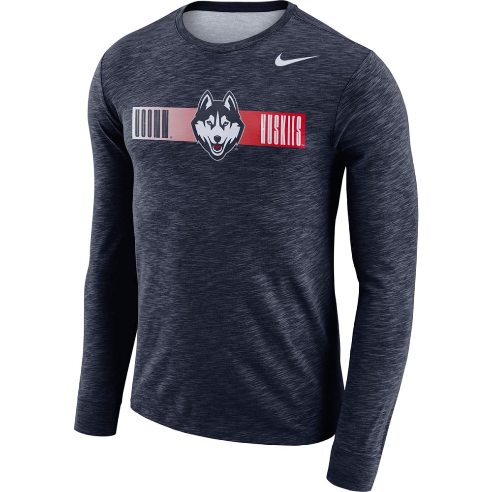 NIKE Men's Dri-FIT UCONN Logo Long-Sleeve Tee - Bob’s Stores