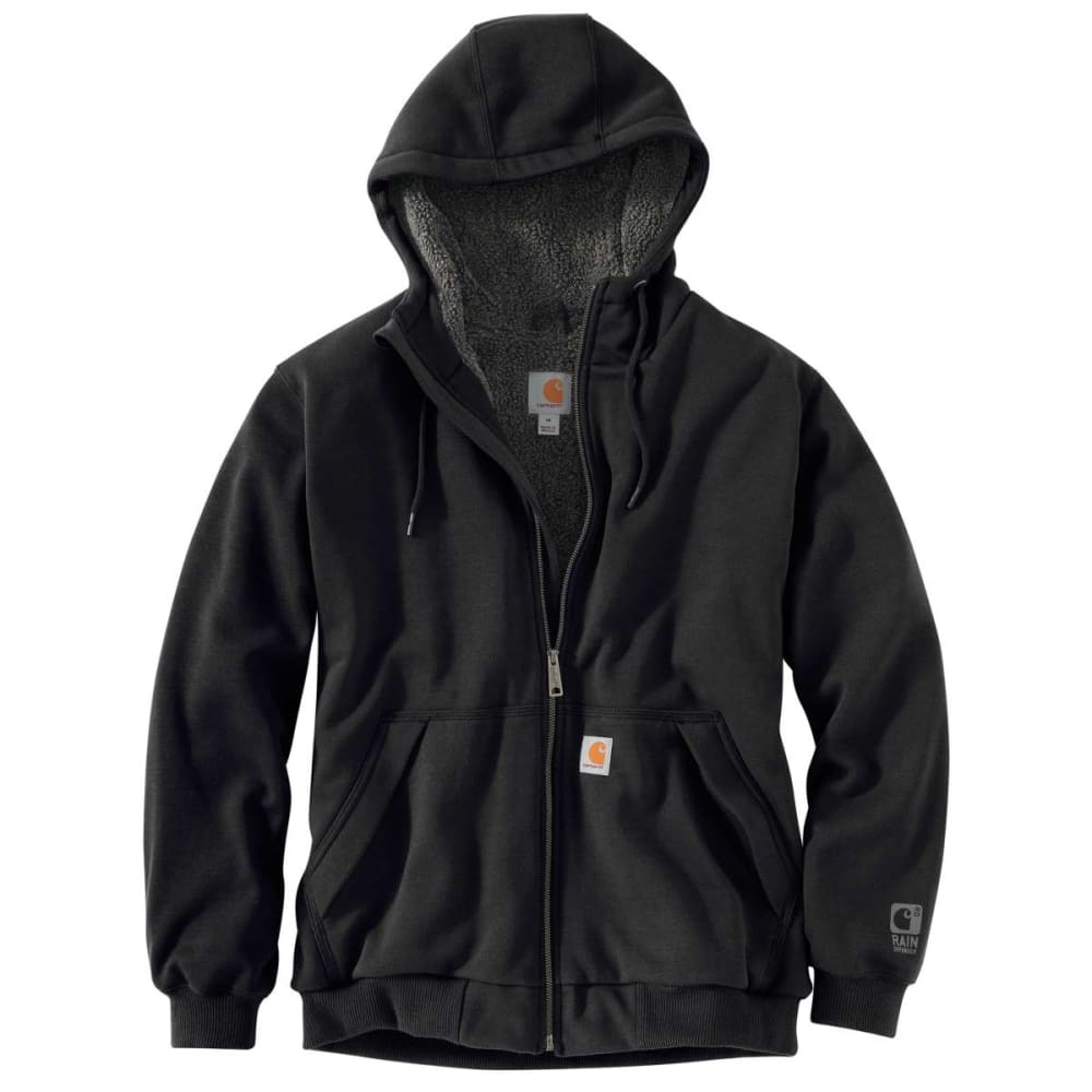 CARHARTT Men's Rain Defender Rockland Sherpa-Lined Full-Zip Hoodie ...