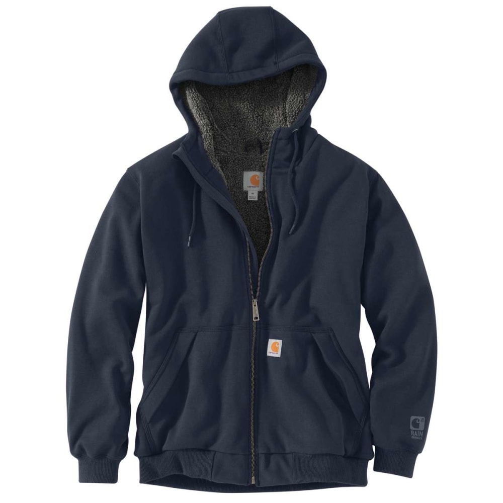 CARHARTT Men's Rain Defender Rockland Sherpa-Lined Full-Zip Hoodie ...