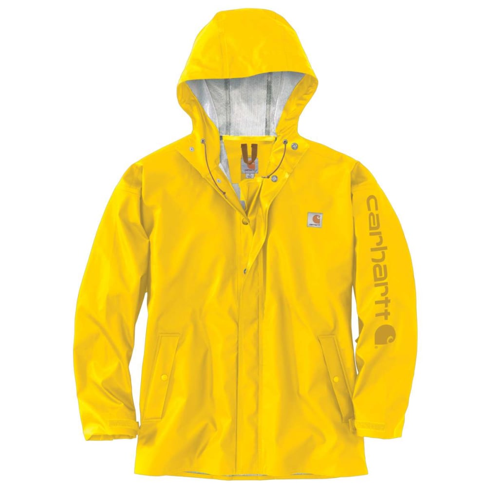 CARHARTT Men's Lightweight Waterproof Rainstorm Jacket, Extended Sizes XLT