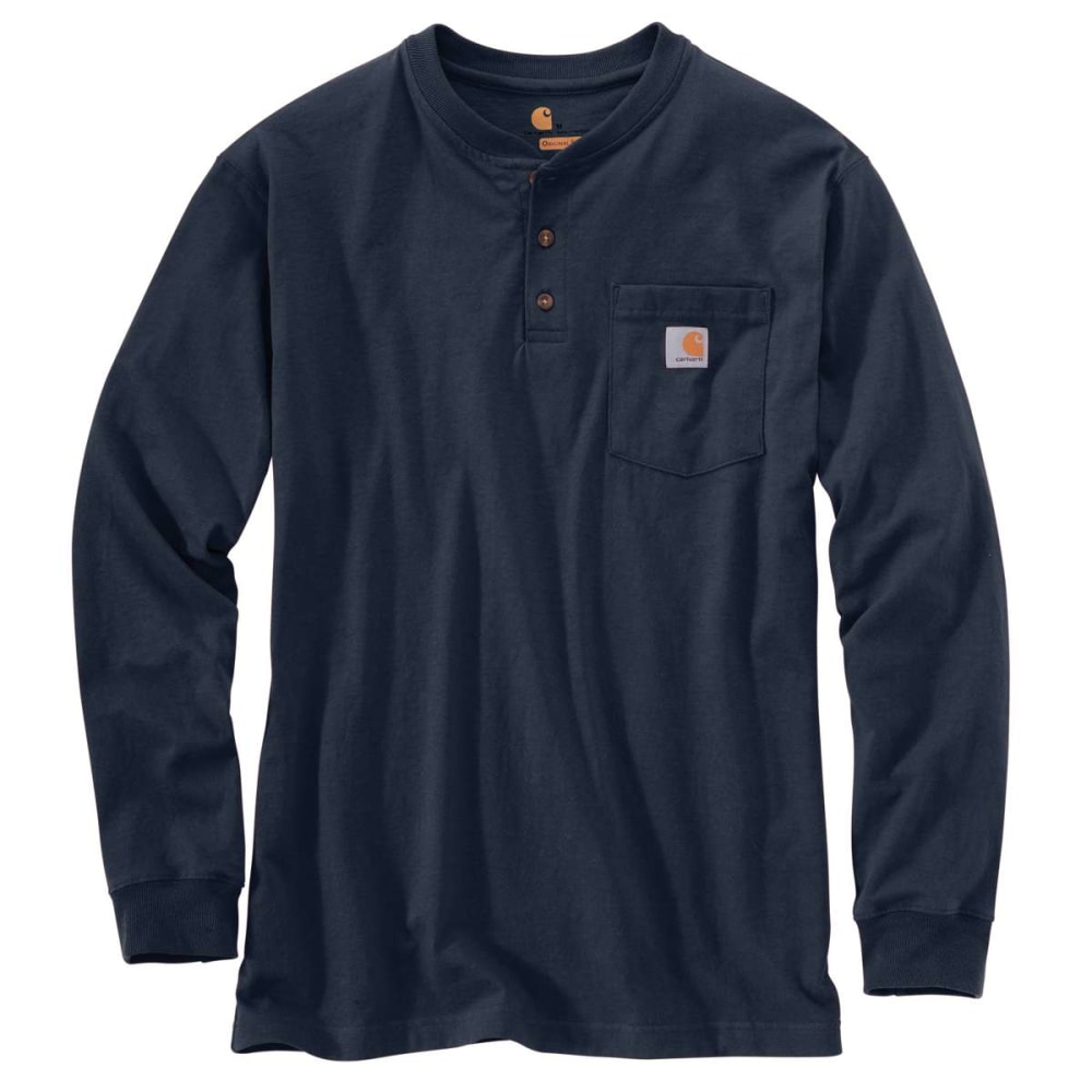 CARHARTT Men's Workwear Pocket Long-Sleeve Henley, Extended Sizes - Bob ...