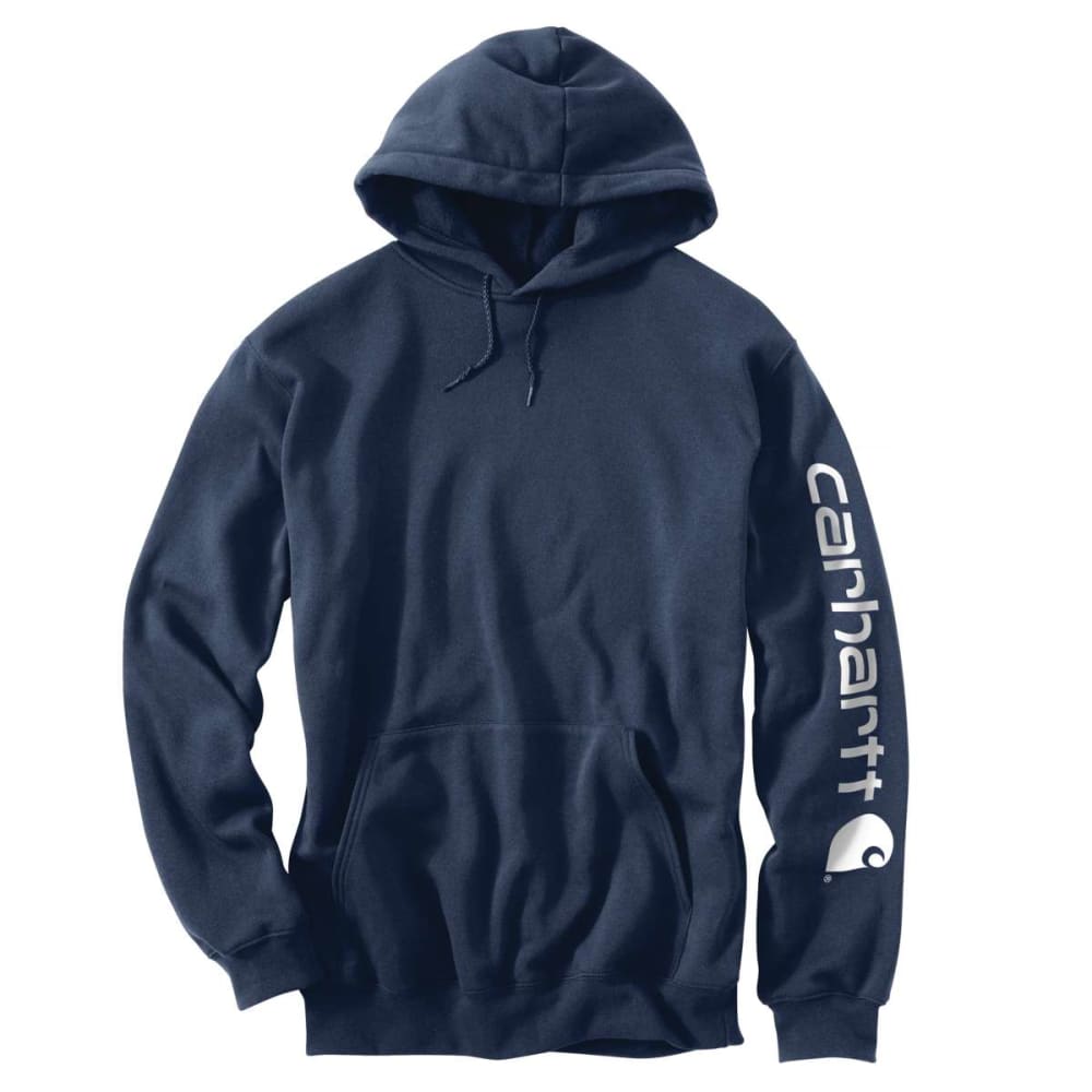 CARHARTT Men's K288 Signature Sleeve Logo Hoodie, Extended Sizes XLT
