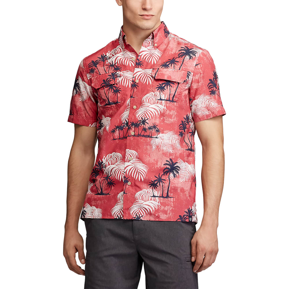 CHAPS Men's Short-Sleeve Go Untucked Outdoor Performance Shirt M