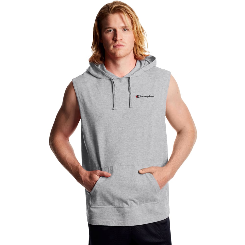 CHAMPION Men's Midweight Sleeveless Jersey Hoodie S