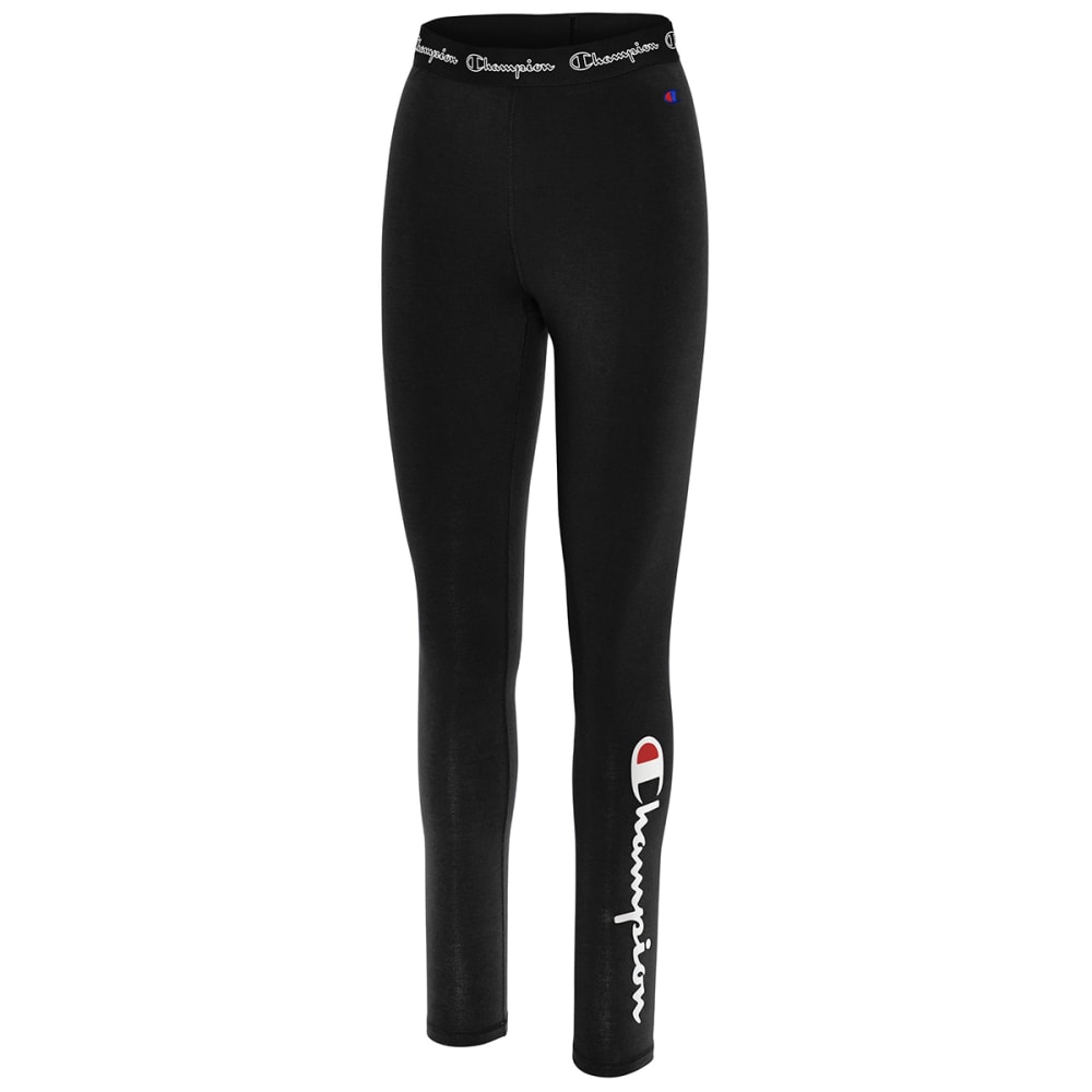 CHAMPION Women's Authentic Logo Script Leggings S