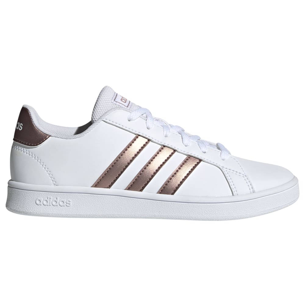 ADIDAS Girls' Grand Court Leather Sneaker 3.5