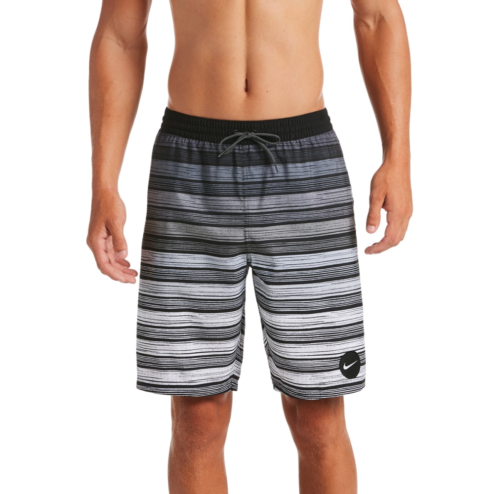 NIKE Men's Striped Breaker 9" Volley Swim Shorts L