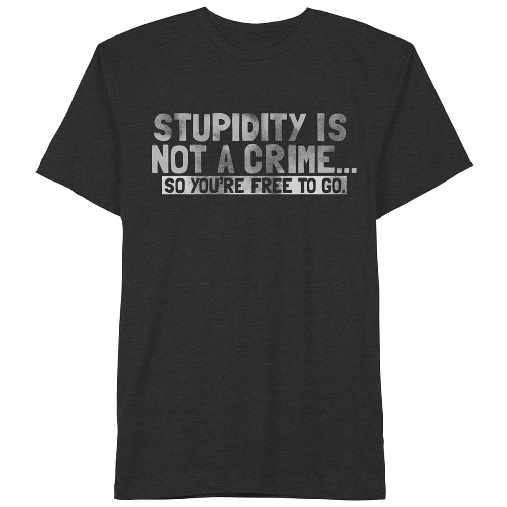 WELL WORN Guys' Not a Crime Graphic Tee S
