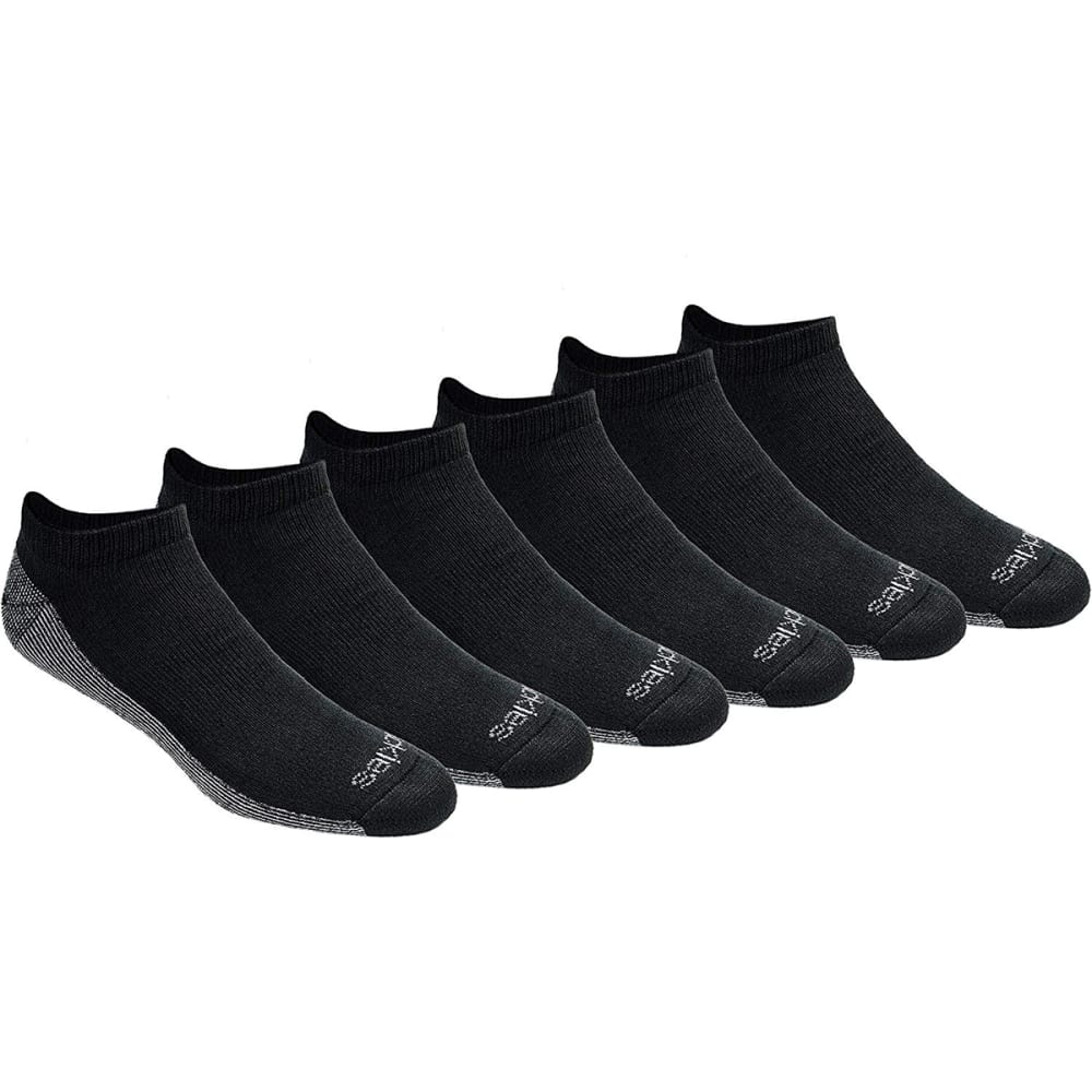 DICKIES Men's Dri-Tech No-Show Socks, 6 Pack L