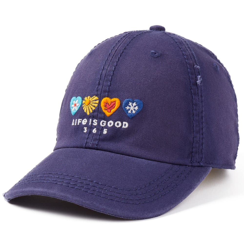 LIFE IS GOOD Women's 365 Hearts Chill Adjustable Cap ONE SIZE