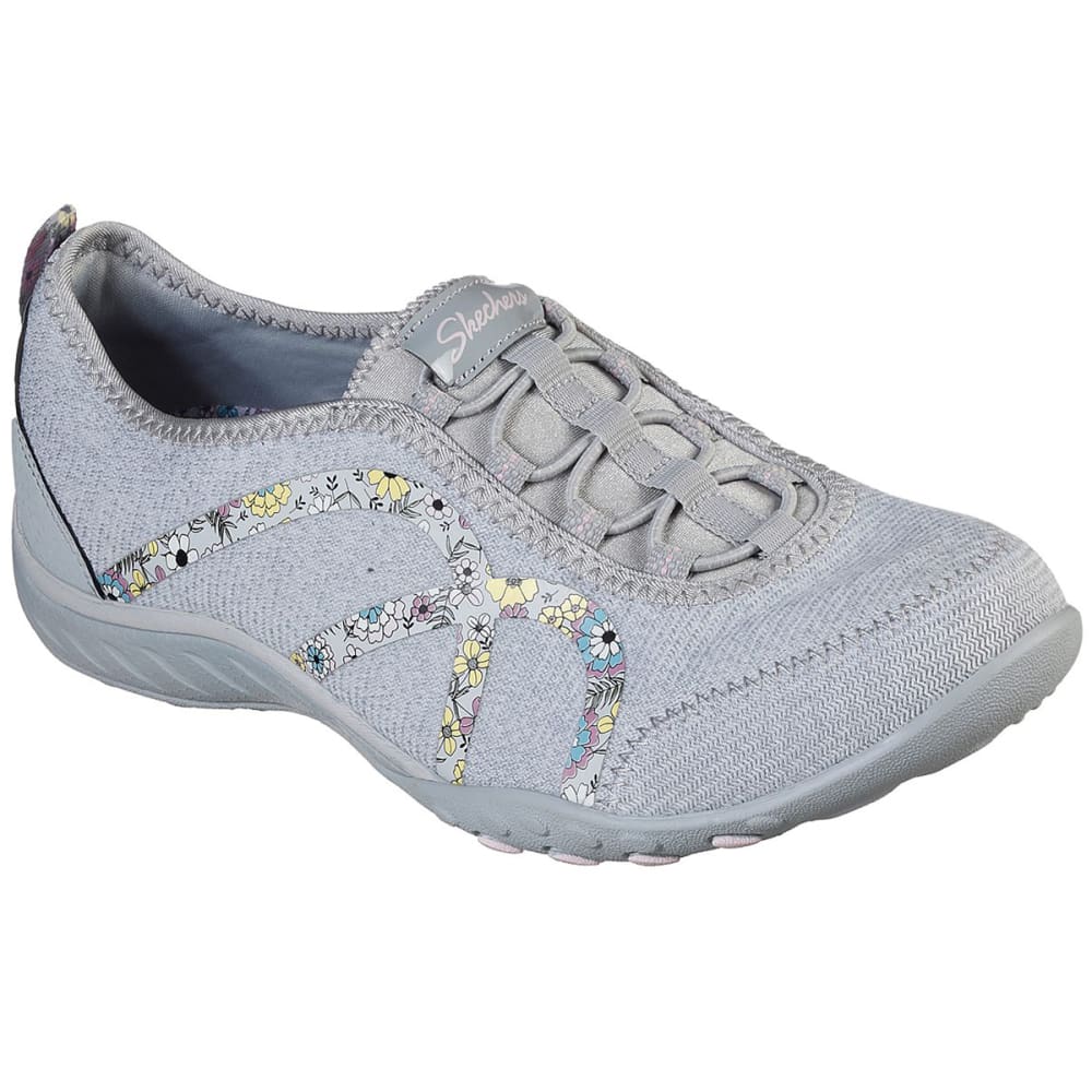 SKECHERS Women's Relaxed Fit Breathe-Easy Flower Gaze Shoes 6
