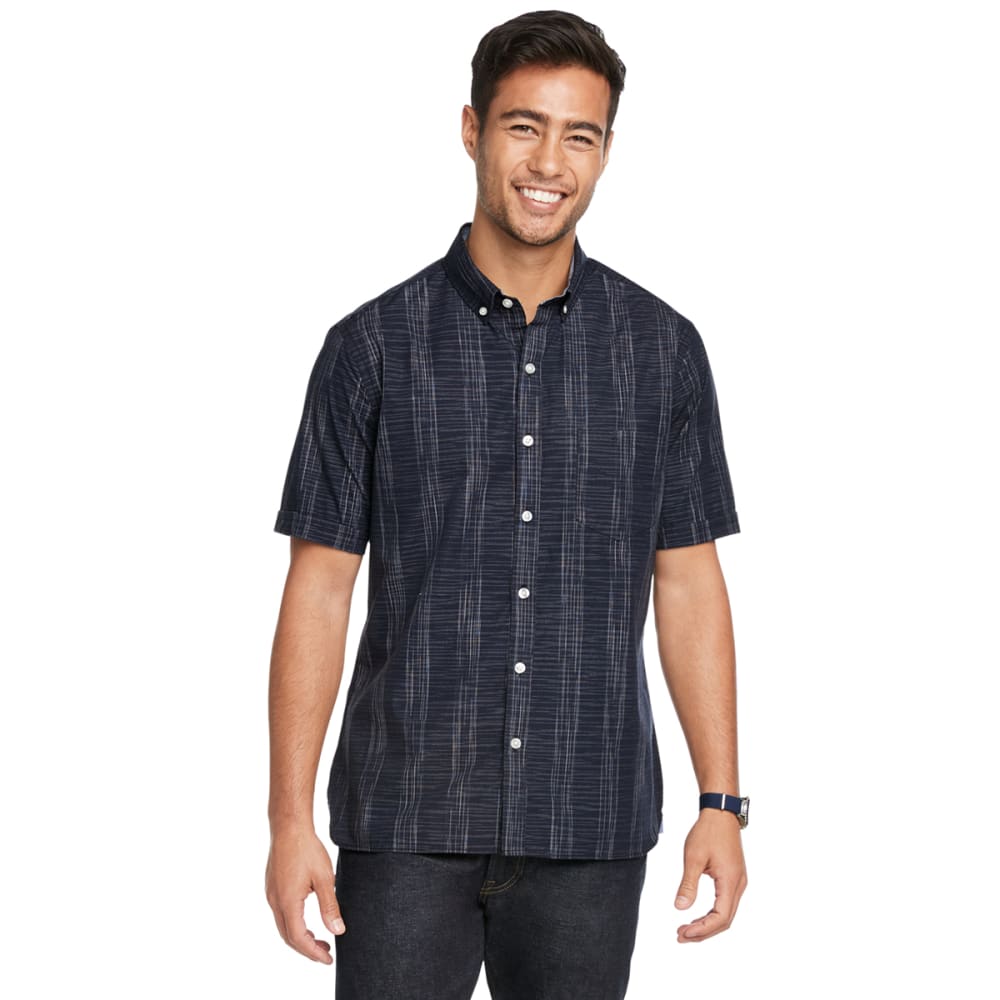 VAN HEUSEN Men's Never Tuck Slim Fit Short-Sleeve Shirt - Bob’s Stores