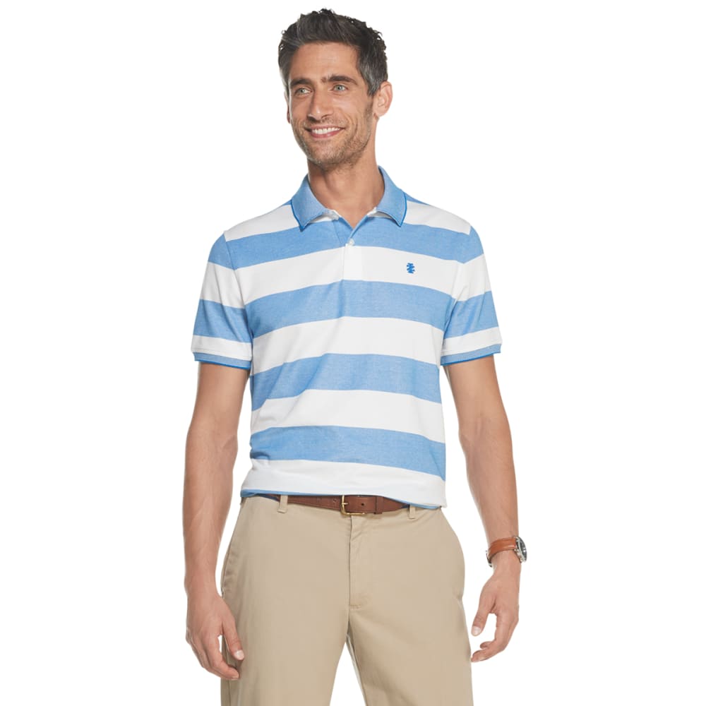 IZOD Men's Advantage Performance Striped Polo Shirt M