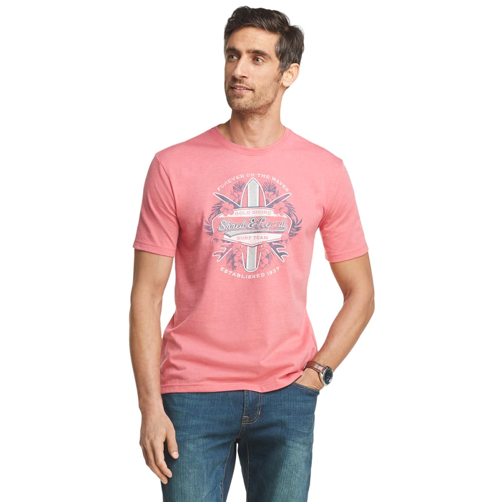 IZOD Men's Short-Sleeve Shred & Repeat Graphic Tee M