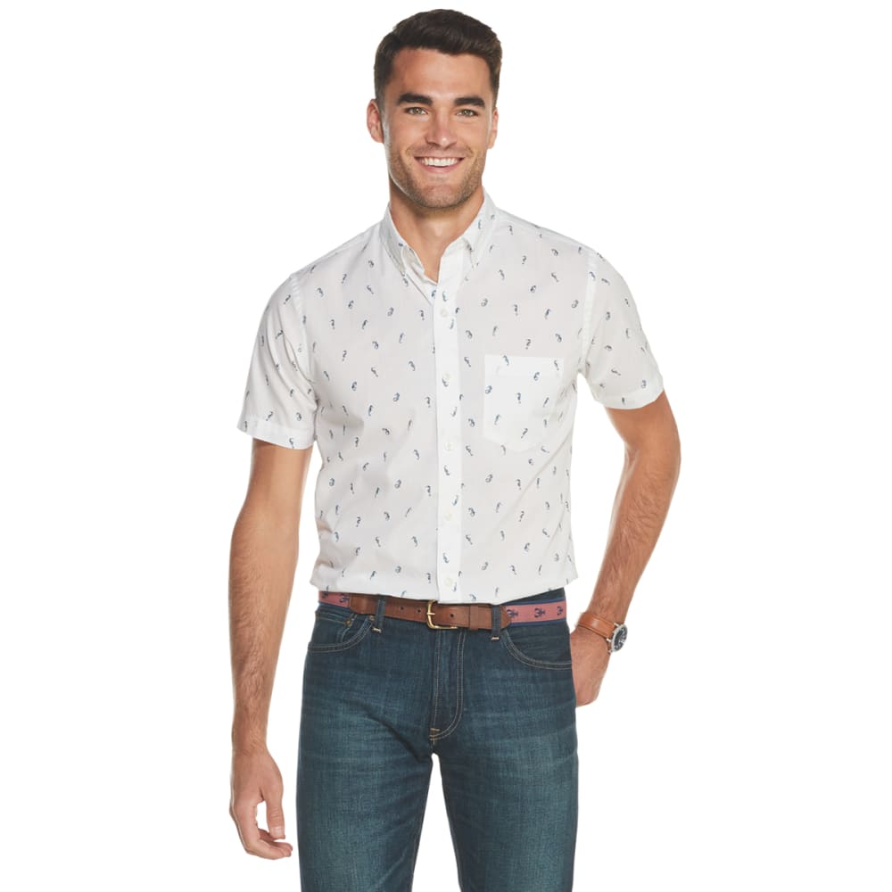IZOD Men's Performance Advantage Short-Sleeve Button Down Shirt XL