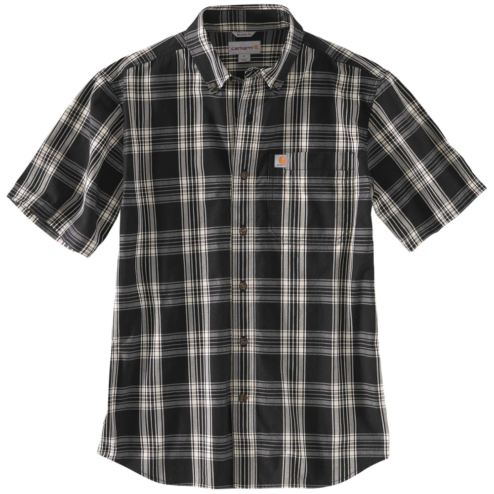 CARHARTT Men's Essential Plaid Button-Down Short-Sleeve Shirt S