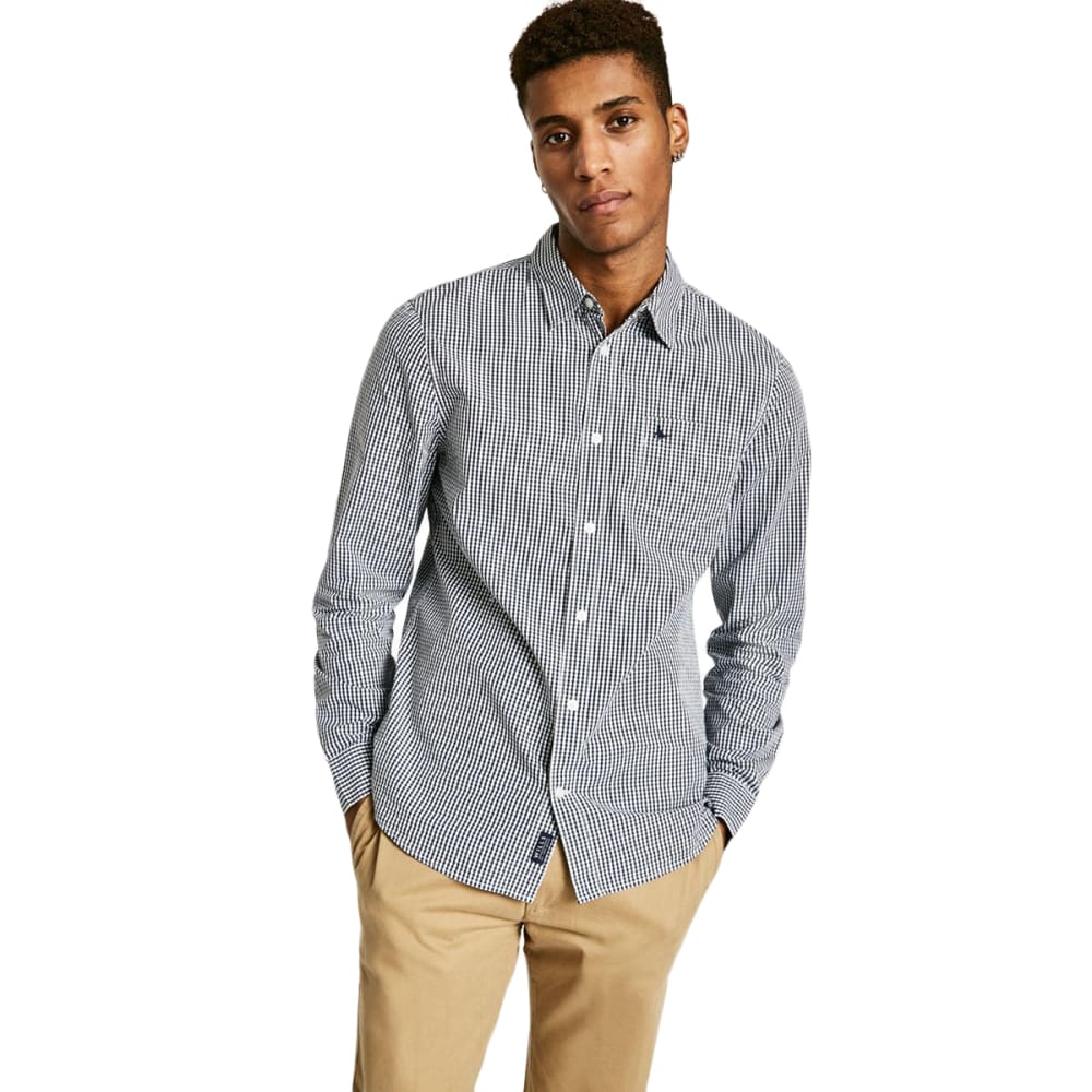 JACK WILLS Men's Iffley Gingham Poplin Long-Sleeve Shirt XS