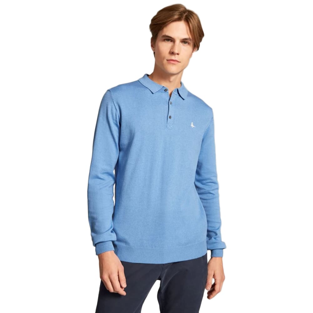 JACK WILLS Men's Alfie Knitted Long-Sleeve Polo - Bob’s Stores