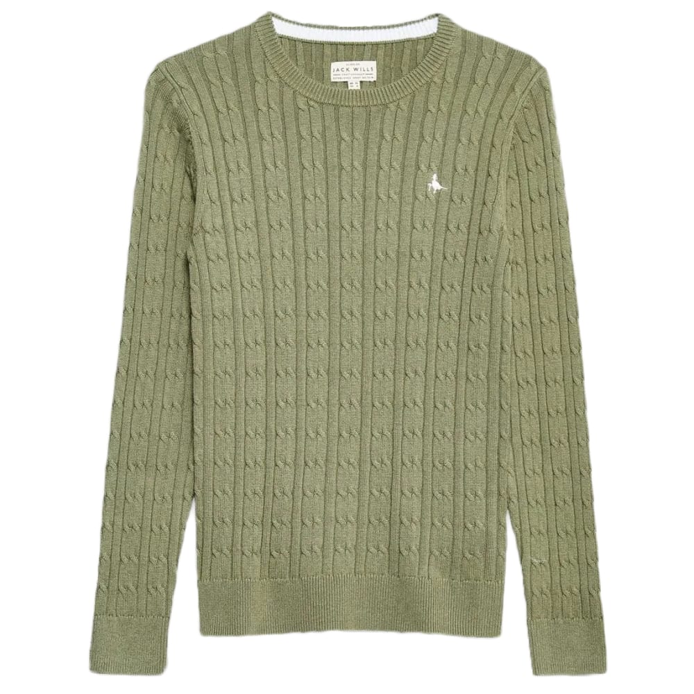 JACK WILLS Tinsbury Classic Cable Crewneck Sweater 2