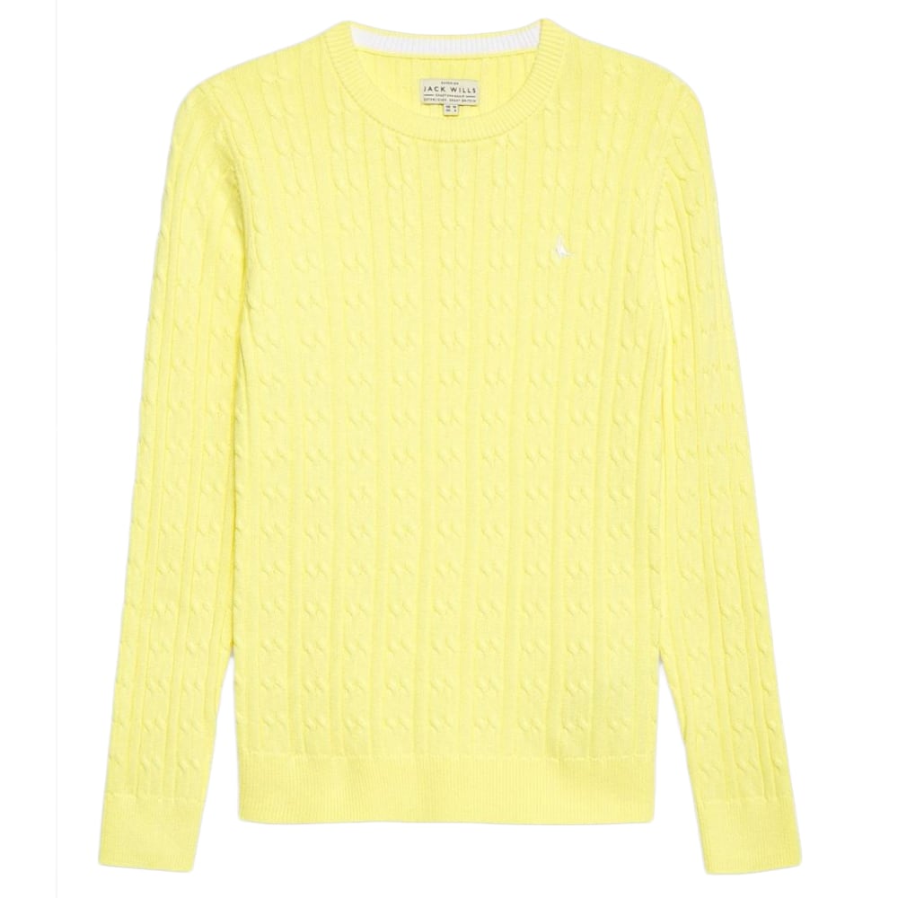 JACK WILLS Tinsbury Classic Cable Crewneck Sweater 2