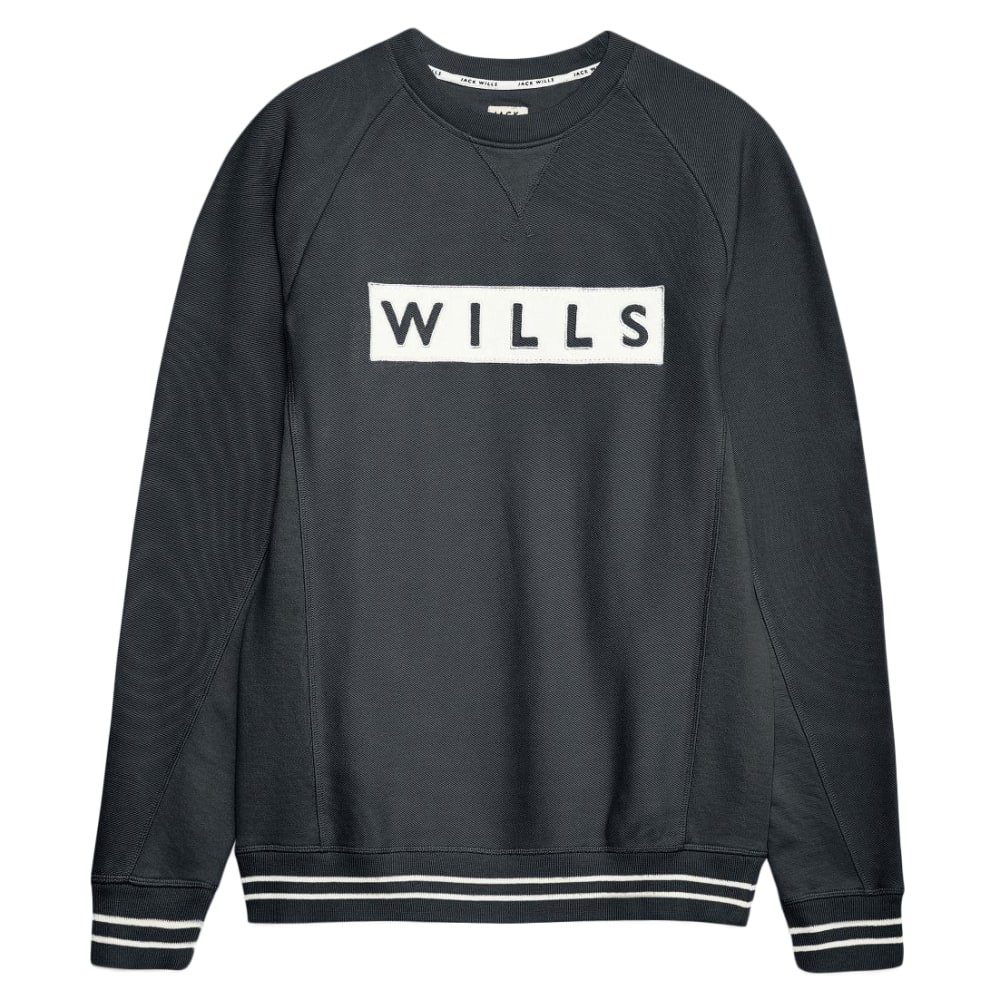 JACK WILLS Men's Harrysted Twill Applique Sweatshirt XS